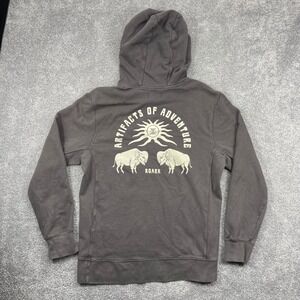 Roark Hoodie Mens Medium Charcoal Grey Artifacts of Adventure Bison